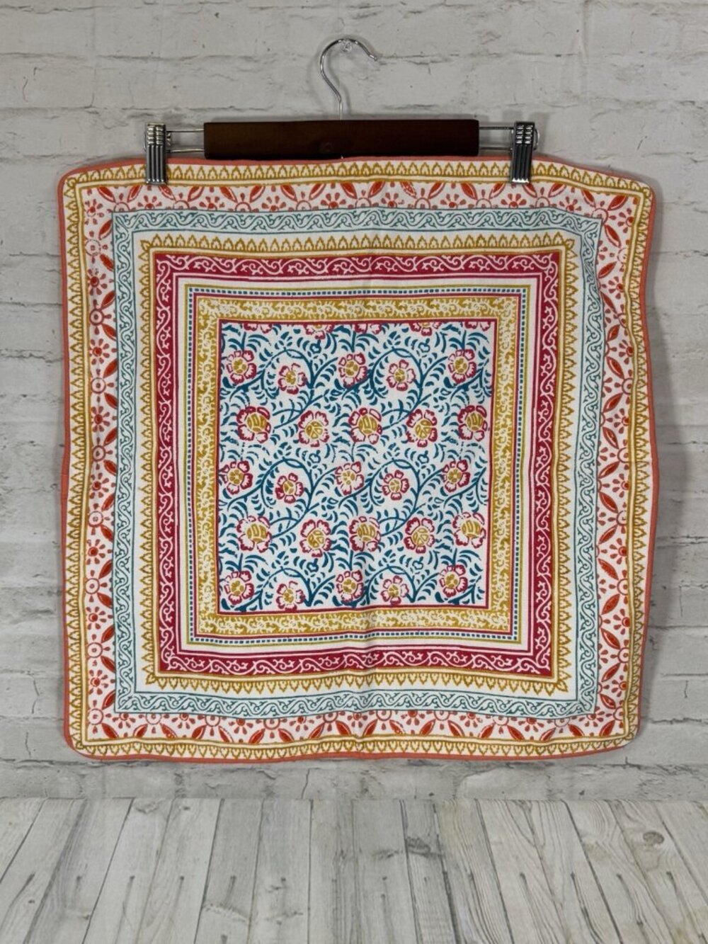 Madison D’hermine Pillow Cover 20”x20” Floral Artsy Beachy